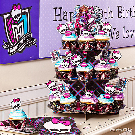 Cupcake Birthday Party on Monster High Party Ideas Guide   Party City
