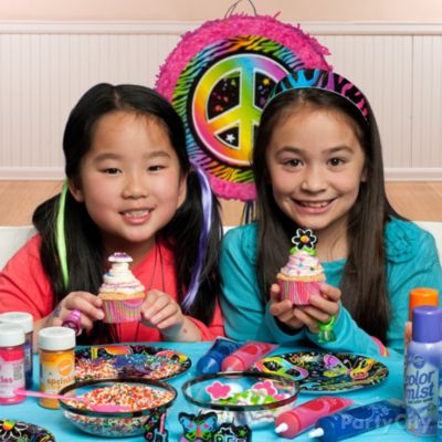 Neon Doodle Party Food Ideas