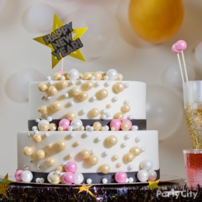 Bubbly New Year's Eve Cake How-To - Party City