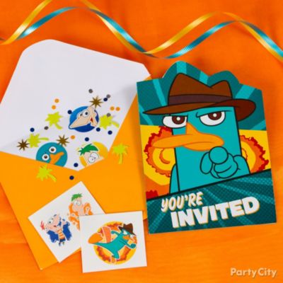 Phineas and Ferb Party Ideas: Invitations