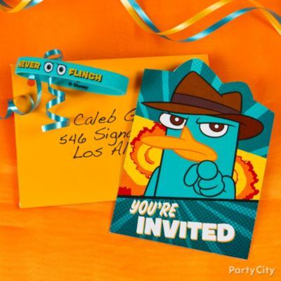 Phineas and Ferb Party Ideas: Invitations