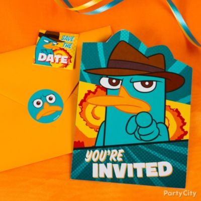 Phineas and Ferb Party Ideas: Invitations