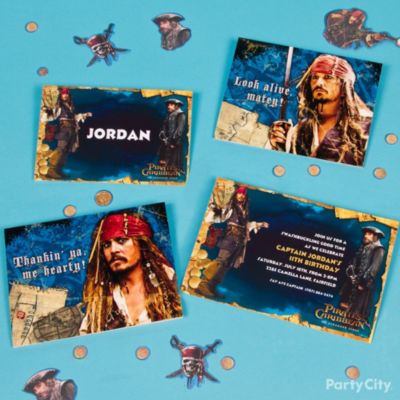 Pirates of the Caribbean Party Invitation Ideas