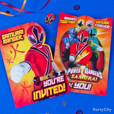 Power Rangers Party Invitation Ideas
