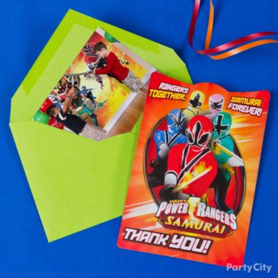 Power Rangers Party Ideas: Invitations