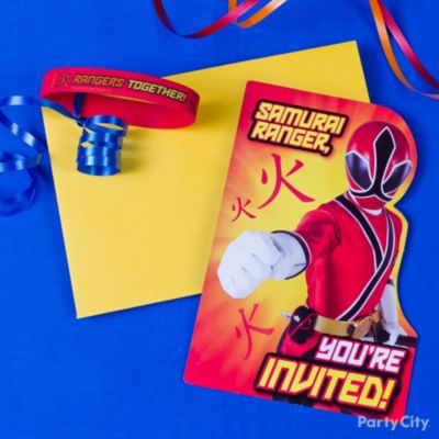 Power Rangers Party Ideas: Invitations