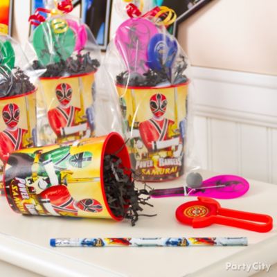 Power Rangers Party Ideas: Favors
