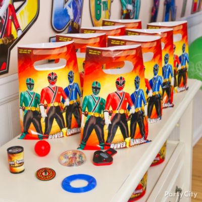 Power Rangers Party Ideas: Favors