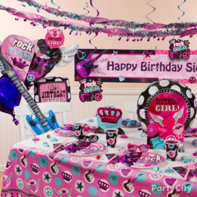 Rocker Girl Party Decoration Ideas