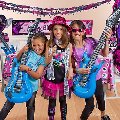 Girls 13th Birthday Party Ideas on Rocker Girl Party Supplies View Rocker Girl Party Ideas Guide