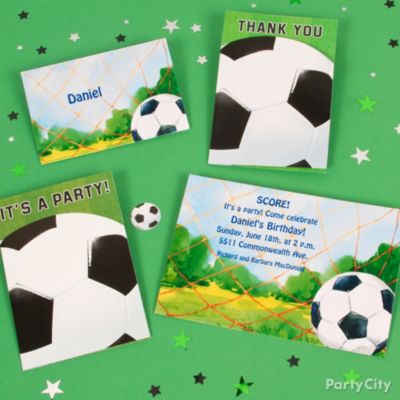 Soccer Party Invitation Ideas