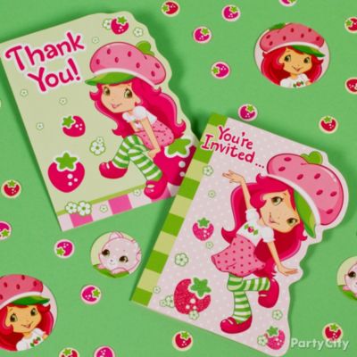 Strawberry Shortcake Party Invitation Ideas - Click to View Larger