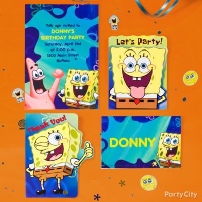 SpongeBob Party Invitation Ideas
