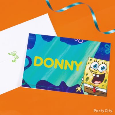 SpongeBob Party Ideas: Invitations