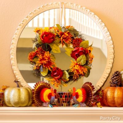 Thanksgiving Mantels and Porch Ideas - Party City