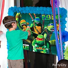 ninja tmnt turtles mutant teenage game birthday idea turtle pizza mikey activities games partycity raring buds shell move ready action
