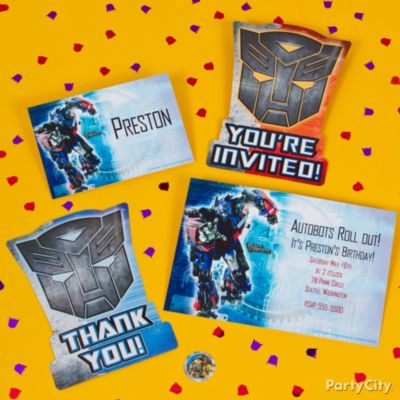 Transformers Party Invitation Ideas