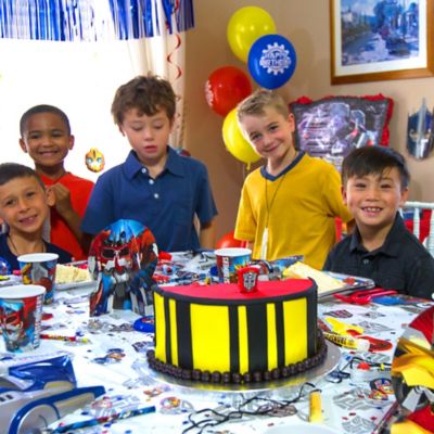 transformers birthday cake idea dig shot take before partycity