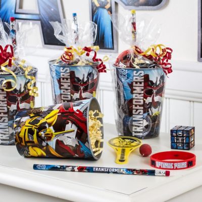 transformers birthday idea favor cup favors bucket partycity guide themed bots cups wow boys visit autobots distance