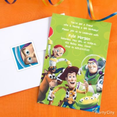 Toy Story Party Ideas: Invitations