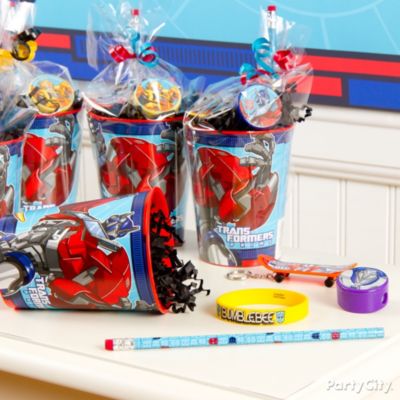 transformers birthday transformer favors bots cups supplies fun turned gifts fill rescue guide bags parties larger favor boy fiestas