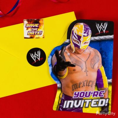WWE Party Ideas: Invitations