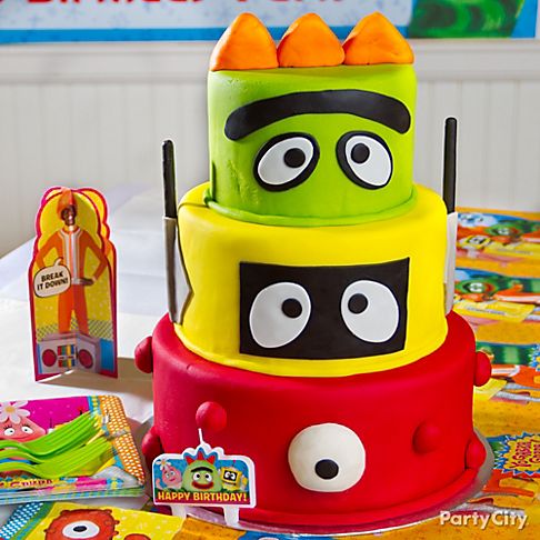 Gabba Gabba Birthday Cakes on Cake Ideas Birthday Cake Supplies Yo Gabba Gabba Party Supplies