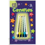 Glow in the Dark Birthday Candles 12ct