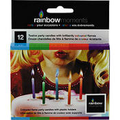 Color Flame Birthday Candles 12ct