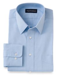 Cotton Pinpoint Oxford Straight Collar Dress Shirt