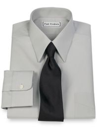 2-Ply Cotton European Straight Collar Dress Shirt