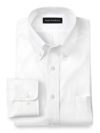 Non-Iron 2-ply 100% Cotton Pinpoint Button Down Collar Dress Shirt