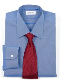  Non-Iron Pinpoint Oxford Park Ave Collar Button Cuff Dress Shirt 