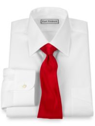 Non-Iron 2-ply 100% Cotton Pinpoint Oxford Spread Collar Dress Shirt