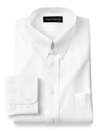 Non-Iron 2-Ply 100% Cotton Pinpoint Oxford Tab Collar Dress Shirt