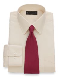 Non-Iron Broadcloth Traditional Straight Collar Dress Shirt