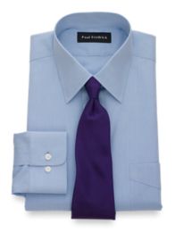Non-Iron 2-ply Cotton 100% Cotton Straight Collar Dress Shirt