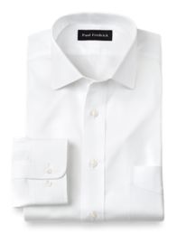 Non-Iron 2-Ply 100% Cotton Pinpoint Spread Collar Dress Shirt