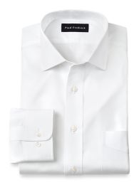 Non-Iron 2-Ply 100% Cotton Pinpoint Spread Collar Dress Shirt