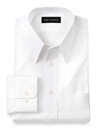 2-Ply Cotton Pinpoint Oxford European Straight Collar Dress Shirt