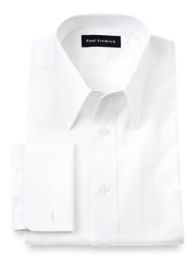 2-Ply Cotton European Straight Collar French Cuff Dress Shirt