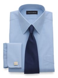 Non-Iron 2-ply 100% Cotton Straight Collar French Cuff Dress Shirt