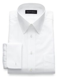 Non-Iron 2-ply 100% Cotton Straight Collar French Cuff Dress Shirt