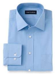 2-Ply Cotton Windsor Spread Collar Trim Fit Dress Shirt