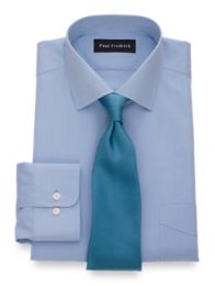 Non-Iron 2-ply 100% Cotton Windsor Spread Collar Trim Fit Dress Shirt