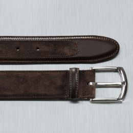 Woven Italian Suede Belt