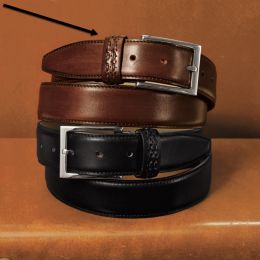 Italian Leather Stitch Belt