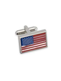 Mother of Pearl & Lapis American Flag Cufflinks