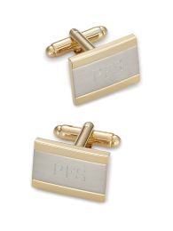 Brushed Metal Engraveable Cufflinks