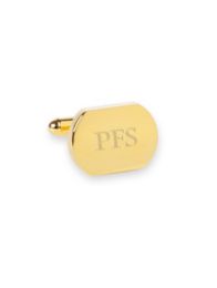 Metal Oval Cushion Engraveable Cufflinks